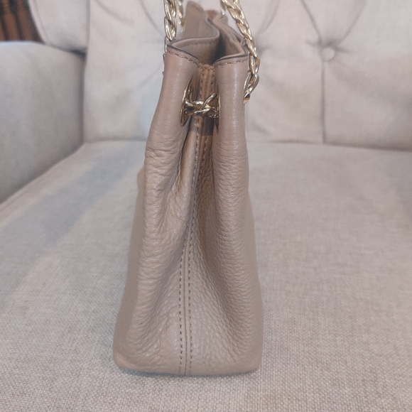 Michael Kors Small Gold Jet Set Chain Shoulder Bag chain beige tan cream casual - Picture 11 of 13